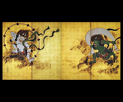 Amazon.co.jp: 酒井抱一『 風神雷神図 』のマウスパッド：フォトパッド